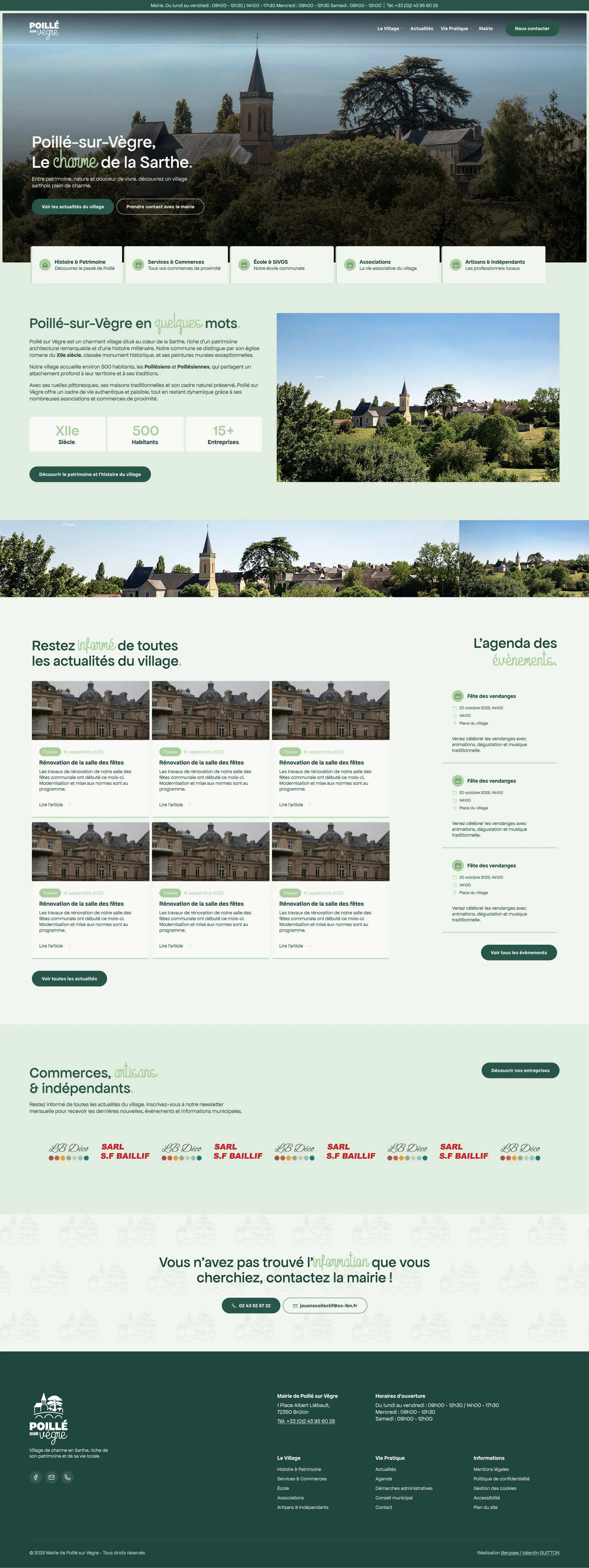 maquette du site de Poillé